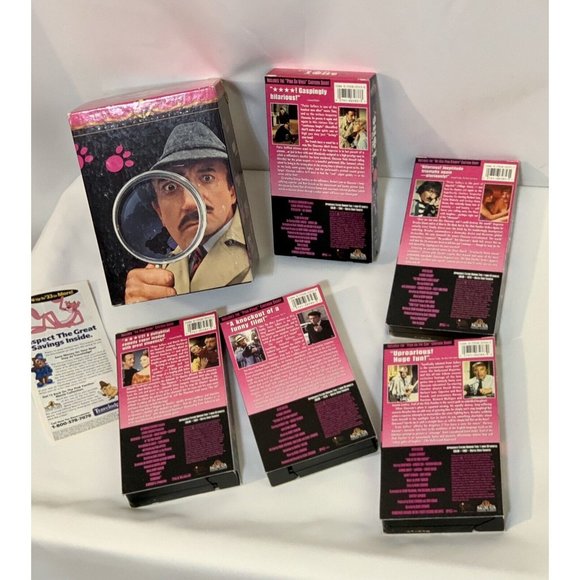 The Pink Panther 5 VHS Movie Collection Box Set Peter Sellers Classic comedy GUC - Picture 8 of 11